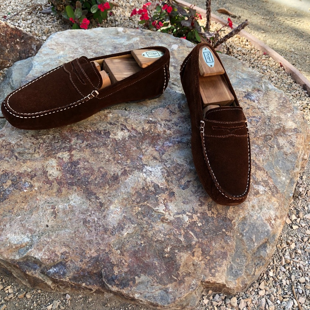 Men’s Brown Quirelli Loafers, size 10, Italy